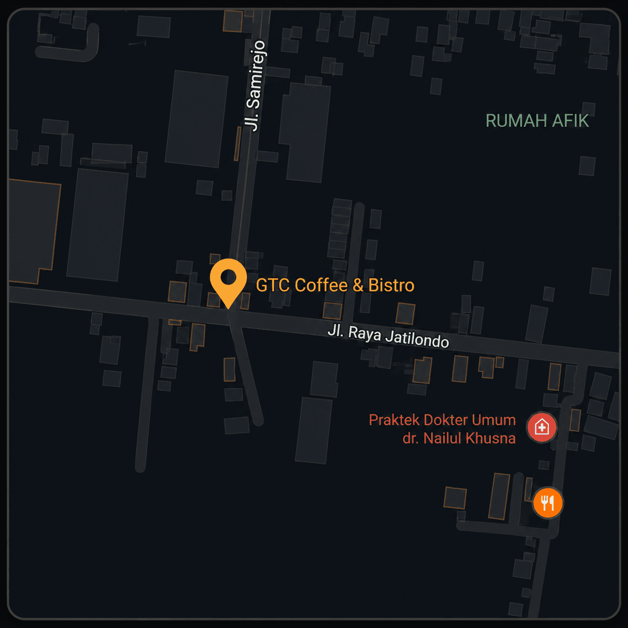 GTC Coffee & Bistro Pekalongan Map Location